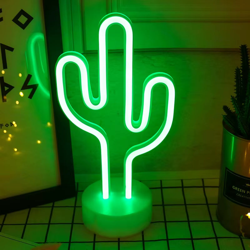 1 Piece, Countertop Decorative Lighting Neon Sign, USB or 3*Aa Battery Powered, Suitable for Holiday Party, Kitchen Home Lighting, Room Decoration Night Light (Battery Not Included)