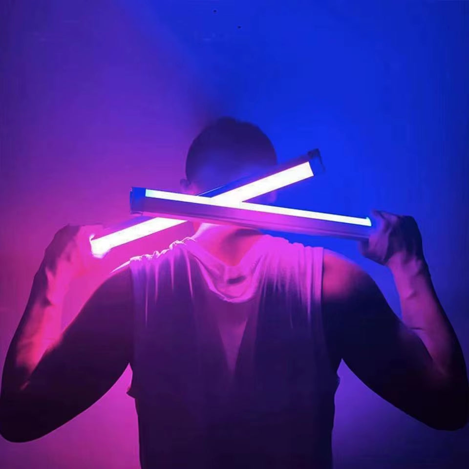 RGB USB Tube Light 17Cm/32Cm Colorful LED Night Lamp, Handheld Hanging Fill Stick, Bedroom Photography Mood Decor Portable Light