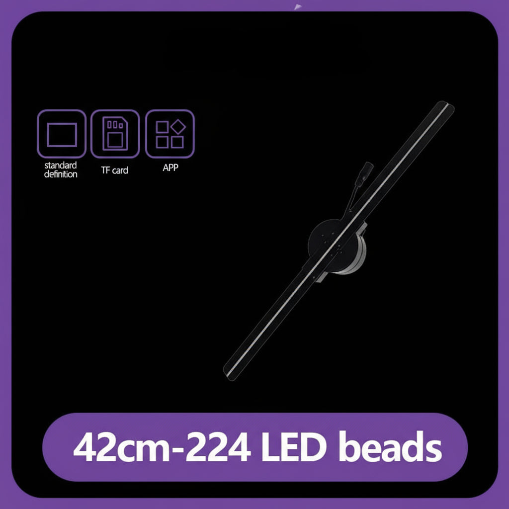 Hologram 3D Ventilador Fan Advertising Display Luces Led Light Sign Holographic Player Support Images Video Draw Audiences