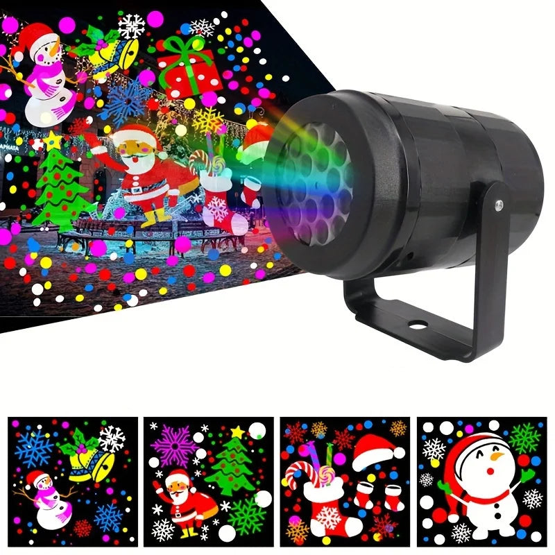 Christmas Halloween Projector LED Night Light 5V USB Powered Xmas Holiday Party Valentine'S Day Rotating Christmas Projection