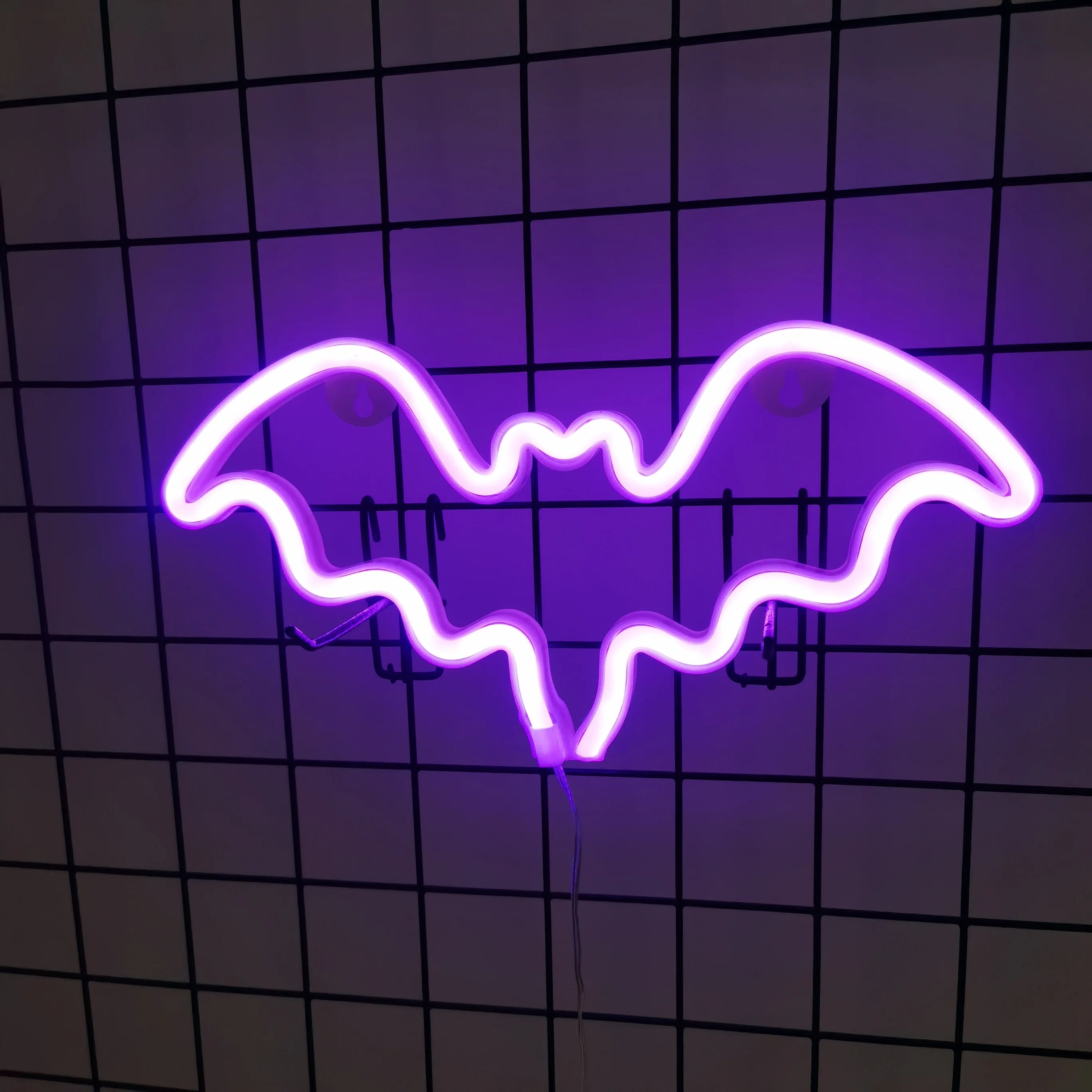 Halloween Custom Led Neon Sign Bat Ghost Animal Shape Atmosphere Decoration Villa Party Night Light USB or Battery Powered