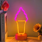 1 Piece, Countertop Decorative Lighting Neon Sign, USB or 3*Aa Battery Powered, Suitable for Holiday Party, Kitchen Home Lighting, Room Decoration Night Light (Battery Not Included)